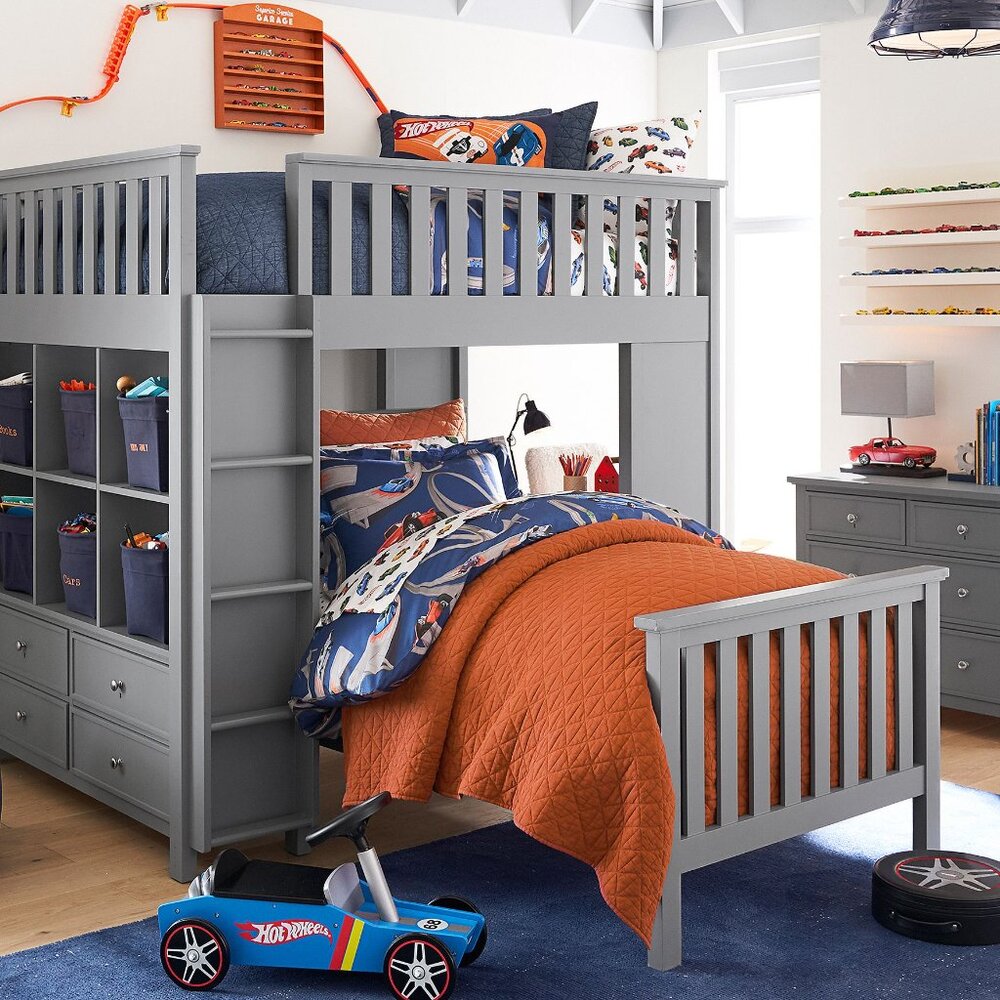 Pottery Barn Hot Wheels Full Bed Set - Picture 2 of 9